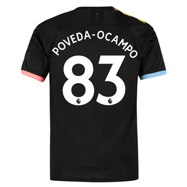 Camiseta Manchester City NO.83 Poveda Ocampo 2ª 2019-2020 Negro